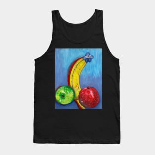 Still life painting with apples and banana Tank Top